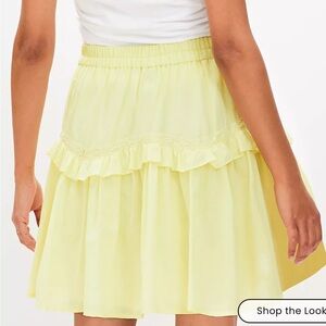 Yellow Ruffle Skirt